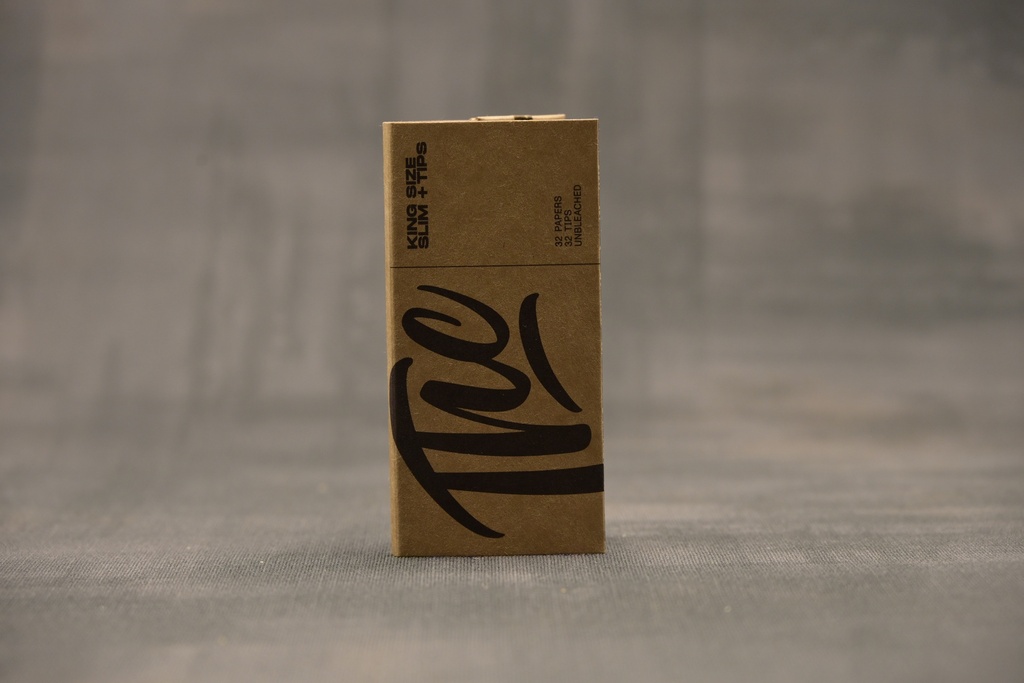 THC Papers King Size Slim + Tips Unbleached