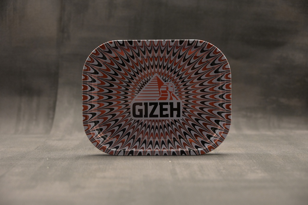 GIZEH Metal Tray S Trippy Mix Red/White