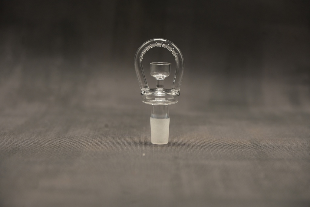 Black Leaf Halo Ölkopf aus Quarzglas NS14