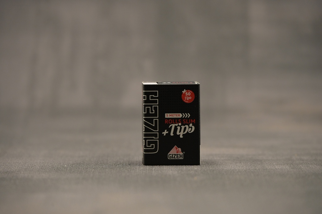 GIZEH BLACK Rolls Slim + Tips