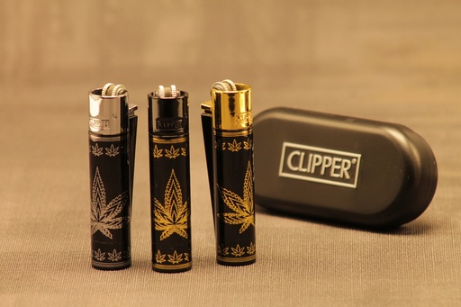 [P0012826] Metall Clipper Golden/Silver Leaves