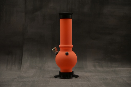 [P0013130] Acrylbong orange H 220mm Ø 74/39mm Steckshillum