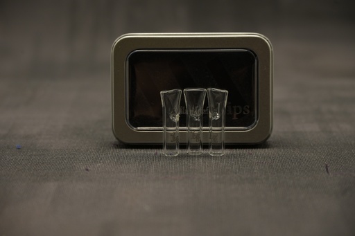 [P0013296] Black Leaf Glastips - 3er Set - 8mm - L 37mm