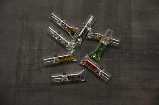 [P0002410] Black Leaf Glastips mit Strass für 7-9 mm Filter