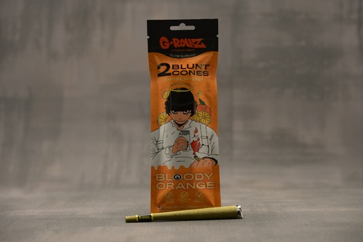 [P0002378] G-Rollz | 2x 'Bloody Orange' Terpene-infused Pre-rolled Hemp Cones