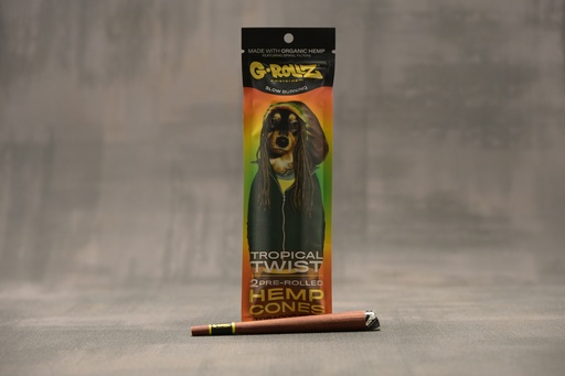 [P0002375] G-Rollz | 2x 'Tropical Twist' Pre-Rolled Hemp Cones